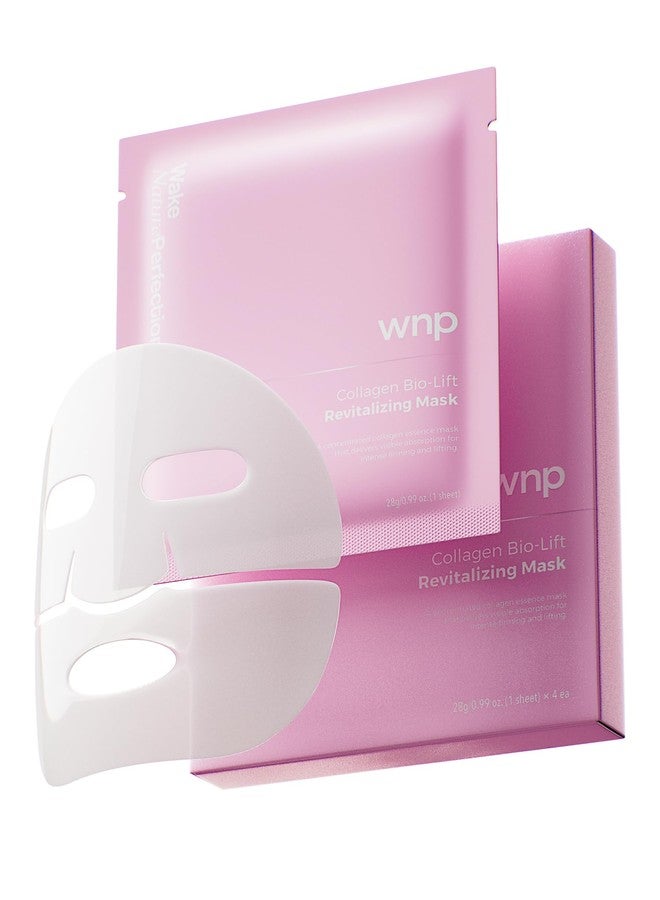 WNP 6D Bionic Collagen Bio‑Gel Mask Overnight Deep Hydration with 5.1% Collagen, Niacinamide, Hyaluronic Acid, Firming, Anti‑Aging, Brightening for Sensitive Skin 28g x 4 - Image 1